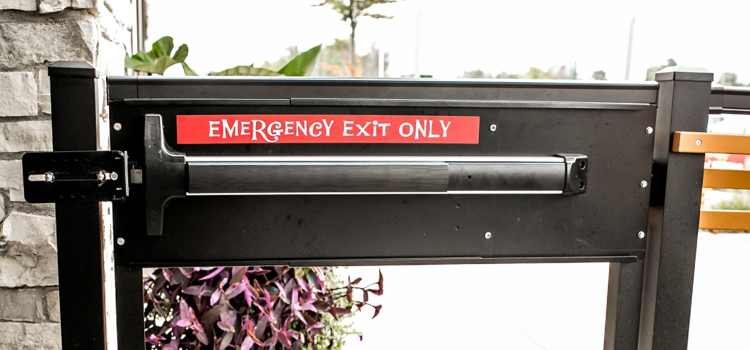 emergency push bar installation in Millbrae